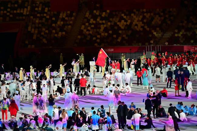 中国奥运代表团正式亮相